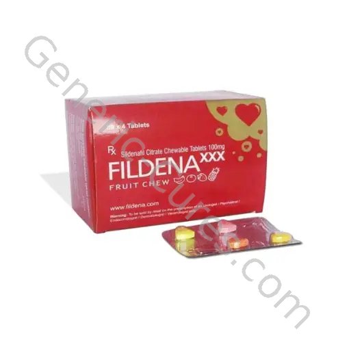 Fildena XXX 100mg (Sildenafil Citrate) – Chewable