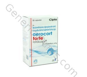 AEROCORT FORTE ROTACAPS (BECLOMETASONE/LEVOSALBUTAMOL)