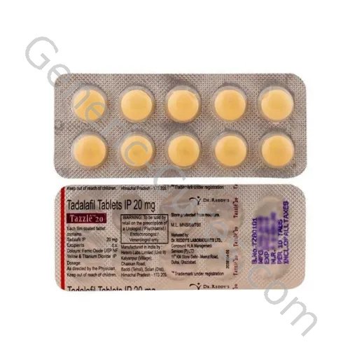 TAZZLE 20MG (TADALAFIL)