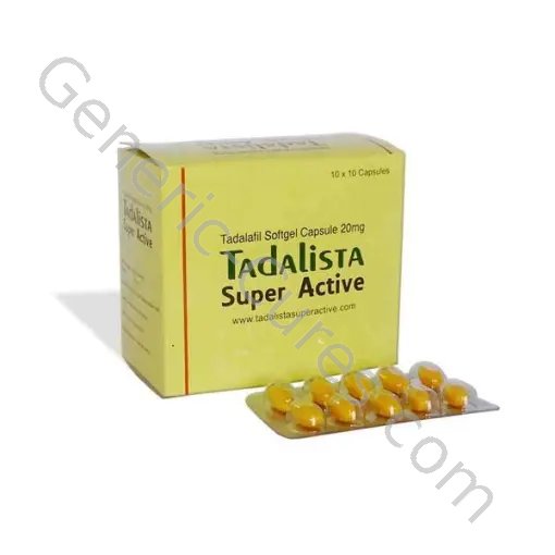 TADALISTA SUPER ACTIVE 20MG (TADALAFIL) – SOFT GELATIN CAPSULES